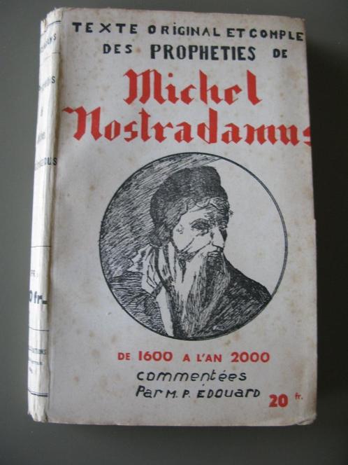 Prophétie de Michel Nostradamus, Livres, Livres Autre, Utilisé, Enlèvement ou Envoi