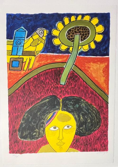 Corneille (1922-2010) - Le Tournesol (Van Gogh), Antiek en Kunst, Kunst | Litho's en Zeefdrukken, Ophalen of Verzenden