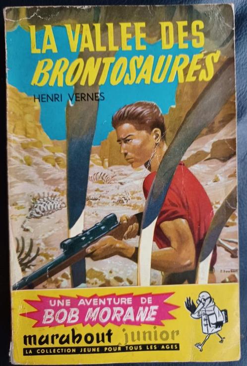 Bob Morane - Henri Vernes - La vallée des brontosaures (1955, Livres, Aventure & Action, Utilisé, Enlèvement ou Envoi