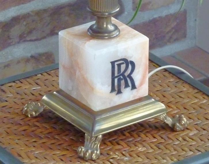 1952 unieke Rolls Royce London showroom bureau lamp, Huis en Inrichting, Lampen | Tafellampen, Gebruikt, 50 tot 75 cm, Overige materialen