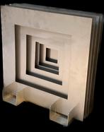 Uniek metalen kunstobject – geometrisch design, Antiek en Kunst, Ophalen