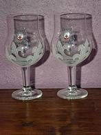 2 Tripel Karmeliet 1679 glazen, Verzamelen, Biermerken, Ophalen, Zo goed als nieuw, Glas of Glazen, Overige merken