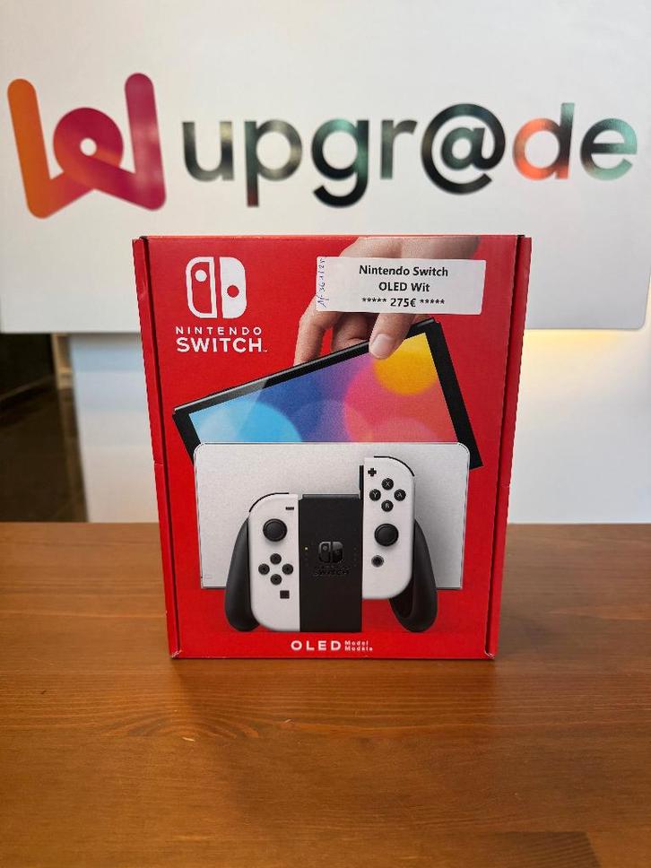 Nintendo Switch OLED Wit, Consoles de jeu & Jeux vidéo, Consoles de jeu | Nintendo Switch, Neuf, Switch OLED, Avec 2 manettes