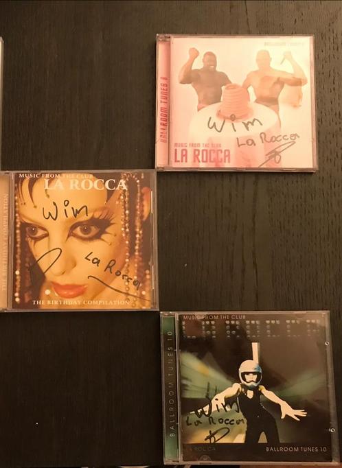 CD’S SIGNED BY THE BOSS (WIM) OF THE LEGENDARY CLUB LA ROCCA, Cd's en Dvd's, Cd's | Dance en House, Zo goed als nieuw, Overige genres