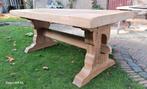 Massief eiken eettafel of kloostertafel. 180x85x76., Landelijk tijdloos sober, Eikenhout, Zo goed als nieuw, Vijf personen of meer