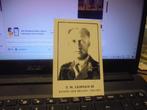 Nationale verbond der veteranen van Leopold III, Verzamelen, Bidprentjes en Rouwkaarten, Ophalen of Verzenden, Bidprentje