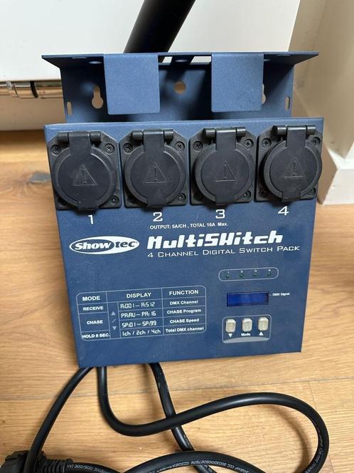 Showtec Multiswitch 4 ch. switchpack, Muziek en Instrumenten, Licht en Laser, Gebruikt, Overige typen, Geluidgestuurd, Ophalen