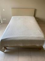 Lederen boxspring, Huis en Inrichting, Ophalen, Zo goed als nieuw