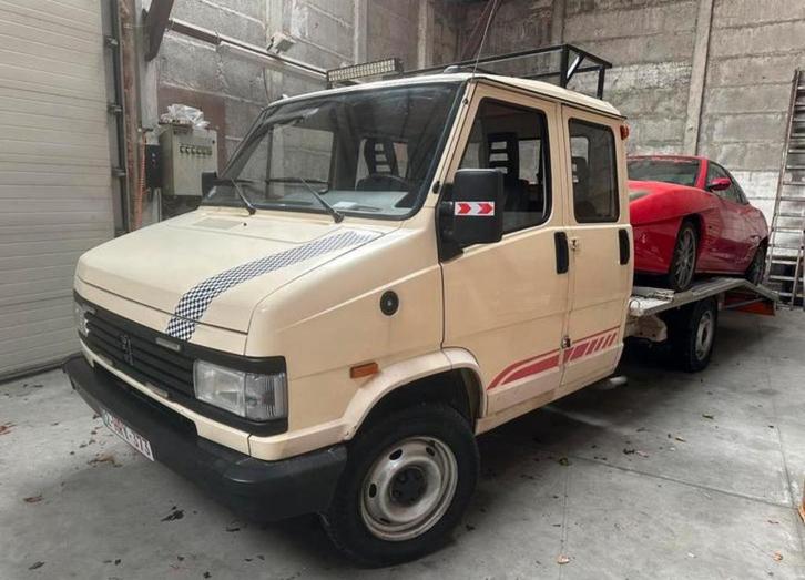 Takelwagen peugeot j5 2,5TD 160d kms 1992 blanco gekeurd!, Autos, Peugeot, Particulier, Autres modèles, Diesel, Enlèvement