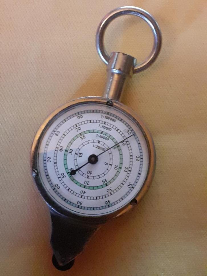 Ancien CURVIMETRE - instrument de mesure de distance, Collections, Collections Autre, Comme neuf, Enlèvement