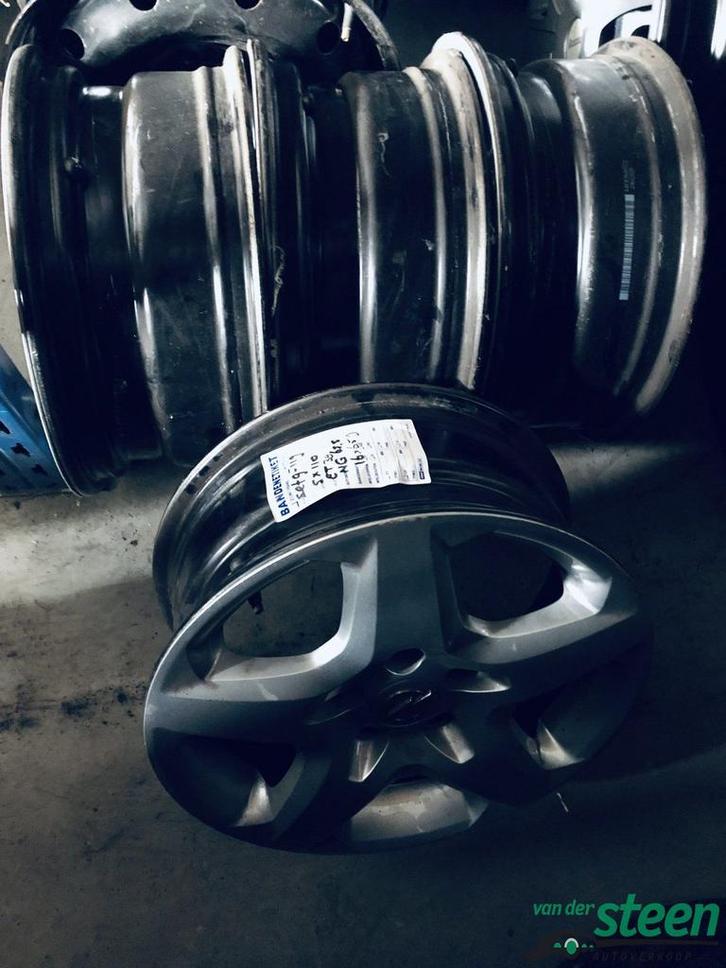 Opel GM Astra H 4 x Stalen Velgen Steek 5 x 110 6,5J 16 Inch, Auto-onderdelen, Banden en Velgen, Velg(en), Gebruikt, Ophalen of Verzenden