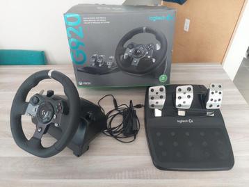Logitech G920, Enlèvement, Comme neuf, Volant ou Accessoire de sport, Xbox One