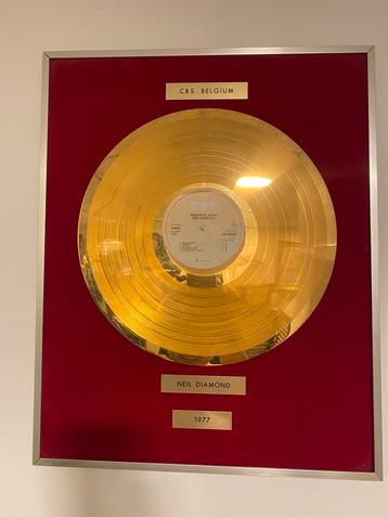 Disque d’or neil diamond cbs belgium beschikbaar voor biedingen
