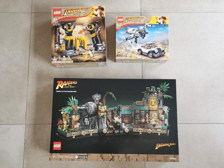 Set van 3 nieuwe Indiana Jones Lego (77012, 77013, 77015), Kinderen en Baby's, Speelgoed | Duplo en Lego, Nieuw, Lego, Complete set