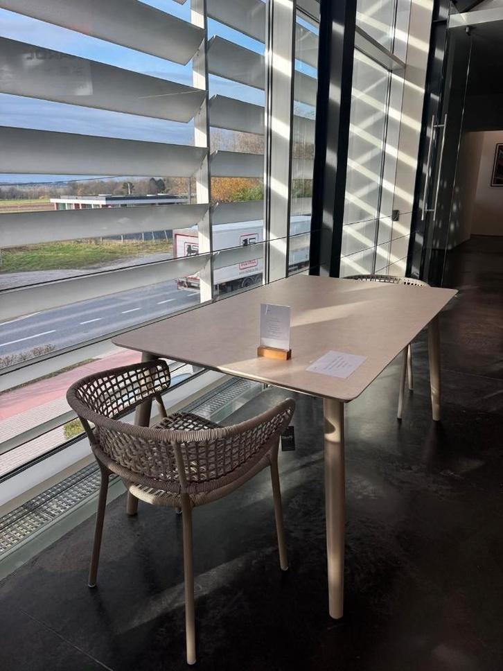 Table extensible Talenti  Moon + 2 chaises alu *liquidation*, Jardin & Terrasse, Tables de jardin, Neuf, Rectangulaire, Aluminium