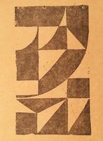 Linosnede van Werman 1920-er jaren. Contructivisme, Antiek en Kunst, Ophalen of Verzenden