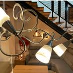 Mooie design lamp in rvs 7 lamps, Enlèvement, Comme neuf