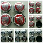 Jaguar naafdoppen/center caps/wieldoppen Ø 58 mm zwart/rood, Ophalen of Verzenden, Nieuw