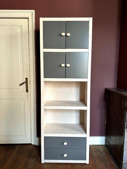 LIFETIME (kinder)opbergkast in massief whitewash grenenhout, Kinderen en Baby's, Kinderkamer | Commodes en Kasten, Zo goed als nieuw