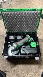 TE KOOP!!! Hikoki haakse slijper 2x5ah accu, Ophalen, Zo goed als nieuw, Haakse handslijpmachine