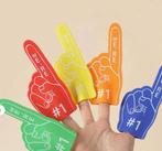 Foamvingers voetbal (per stuk), Ophalen of Verzenden, Nieuw, Feestartikel