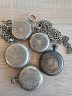 5 montres gousset en argent massif, Ophalen of Verzenden, Zilver