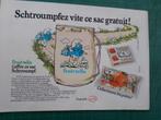 Schtroumpfs - pub. papier Fruit-tella sac Schtroumpf - 1982, Ophalen of Verzenden, Gebruikt, Overige typen