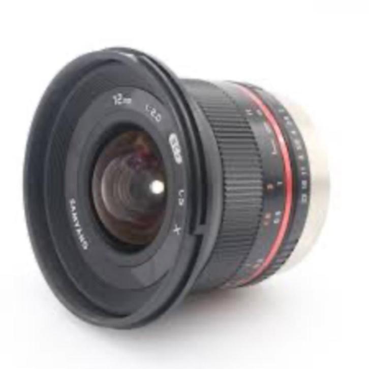 Samyang 12mm F/2.0 NCS CS Fuji X, Audio, Tv en Foto, Foto | Lenzen en Objectieven, Zo goed als nieuw, Groothoeklens, Verzenden