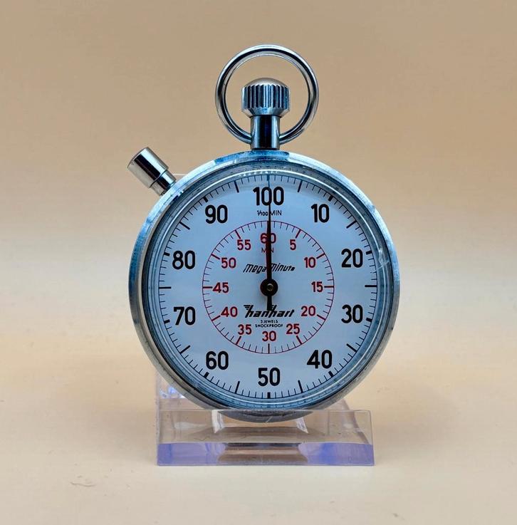 Chronomètre Hanhart, Bijoux, Sacs & Beauté, Montres de sport, Utilisé, Rouge, Distance, Enlèvement ou Envoi