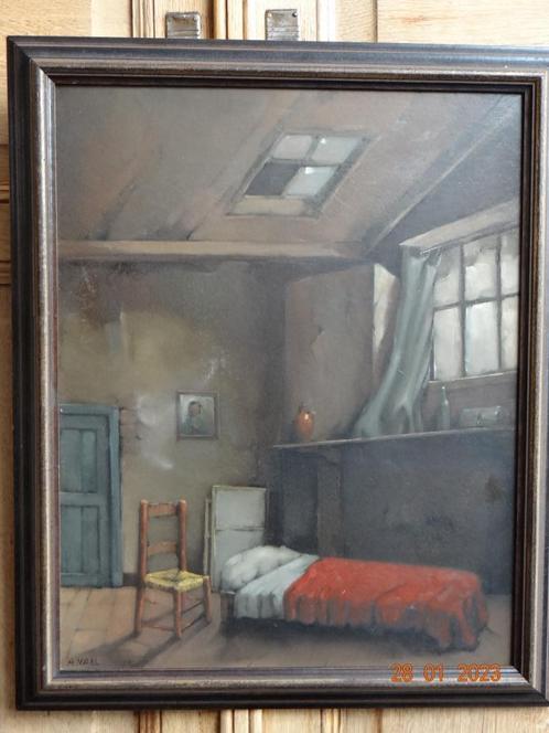 albert vael olie op paneel, Antiek en Kunst, Kunst | Schilderijen | Klassiek, Ophalen of Verzenden