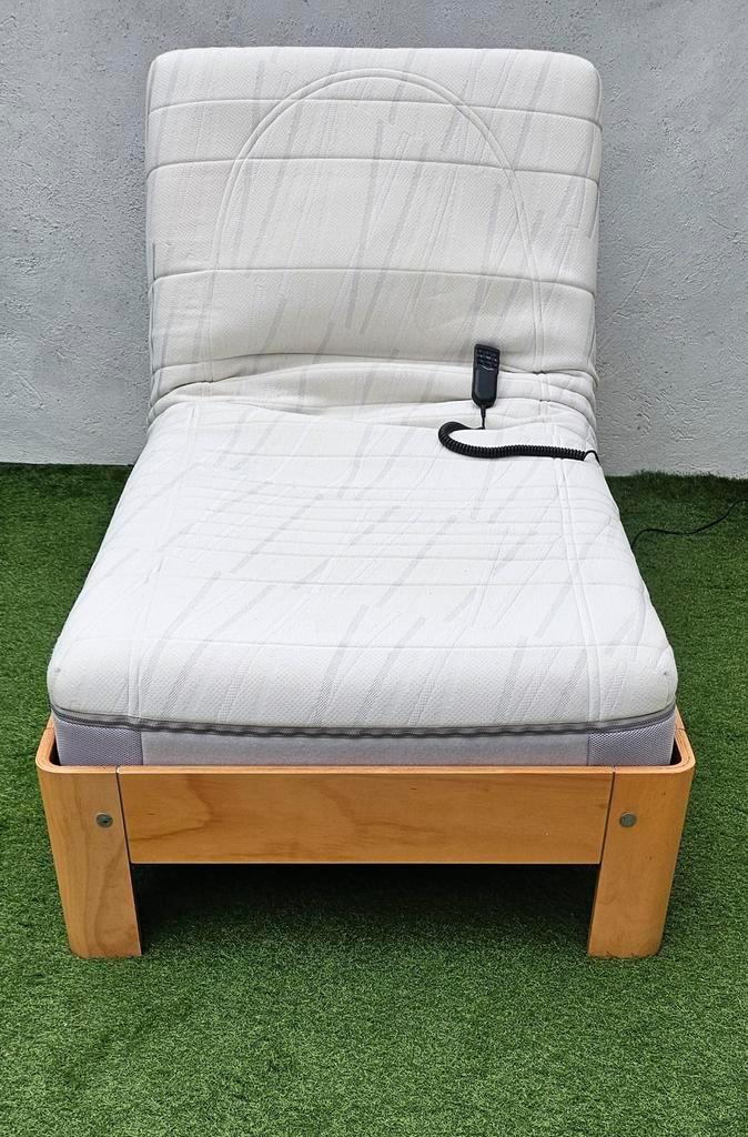 Auping Auronde Elektrisch Bed 90x200cm met  Auping Matras, Huis en Inrichting, Slaapkamer | Beddengoed, Zo goed als nieuw, Ophalen