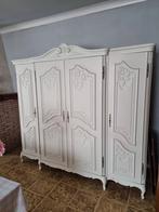 Antieke slaapkamer dubbel bed spiegelkast kleerkast nachtkas, Huis en Inrichting, Slaapkamer | Bedden, Ophalen