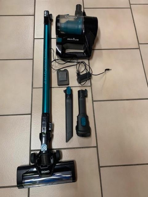 Aspirateur balais 2 en 1  DOMO  22,2 v  réf :  DO1076SV, Electroménager, Aspirateurs, Comme neuf, Aspirateur, Réservoir, Enlèvement ou Envoi