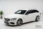 Mercedes-Benz C 63 AMG 4.0 bi-turbo break! Designo, Memory,, Auto's, Mercedes-Benz, Gebruikt, 8 cilinders, Wit, 5 deurs