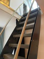 Moderne rechte trap rvs staal, Doe-het-zelf en Bouw, Ophalen, Trap