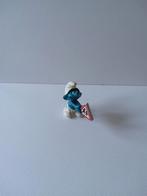 Smurf met verkeersbord, Ophalen of Verzenden, Gebruikt, Poppetje, Figuurtje of Knuffel