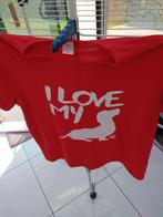 nieuwe t shirt teckel maat 3 xl, Ophalen of Verzenden, Nieuw, Maat 48/50 (M), Rood
