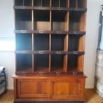 Magnifique meuble de bibliothèque en bois en très bon état, Avec tablette(s), 100 à 150 cm, Stijlvol - Klassiek, 200 cm ou plus