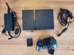 PlayStation 2 Slim, Games en Spelcomputers, Gebruikt, Zwart, Ophalen of Verzenden, Met geheugenkaart