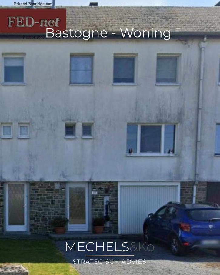 Maison mitoyenne Bastogne 3 chambres + jardin - à rénover, Immo, Maisons à vendre, Province de Luxembourg, 200 à 500 m², Maison 2 façades