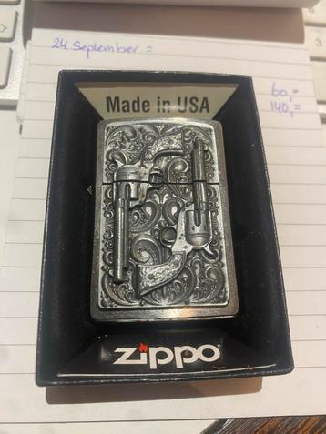Zippo Chroom Geborsteld Revolver 2001654. beschikbaar voor biedingen