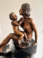 Fijn bronzen beeld - A Moreau, Enlèvement