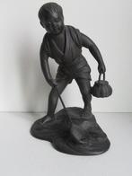 brons beeld jongen die vist japans, Antiek en Kunst, Ophalen of Verzenden