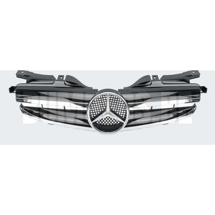Grill Radiatorgrille glanzend zwart chroom AMG Look Mercedes, Auto-onderdelen, Overige Auto-onderdelen, Gebruikt, 6 maanden garantie