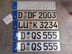Duitsland, 5x nummerplaat, nummerplaten, Verzamelen, Ophalen of Verzenden