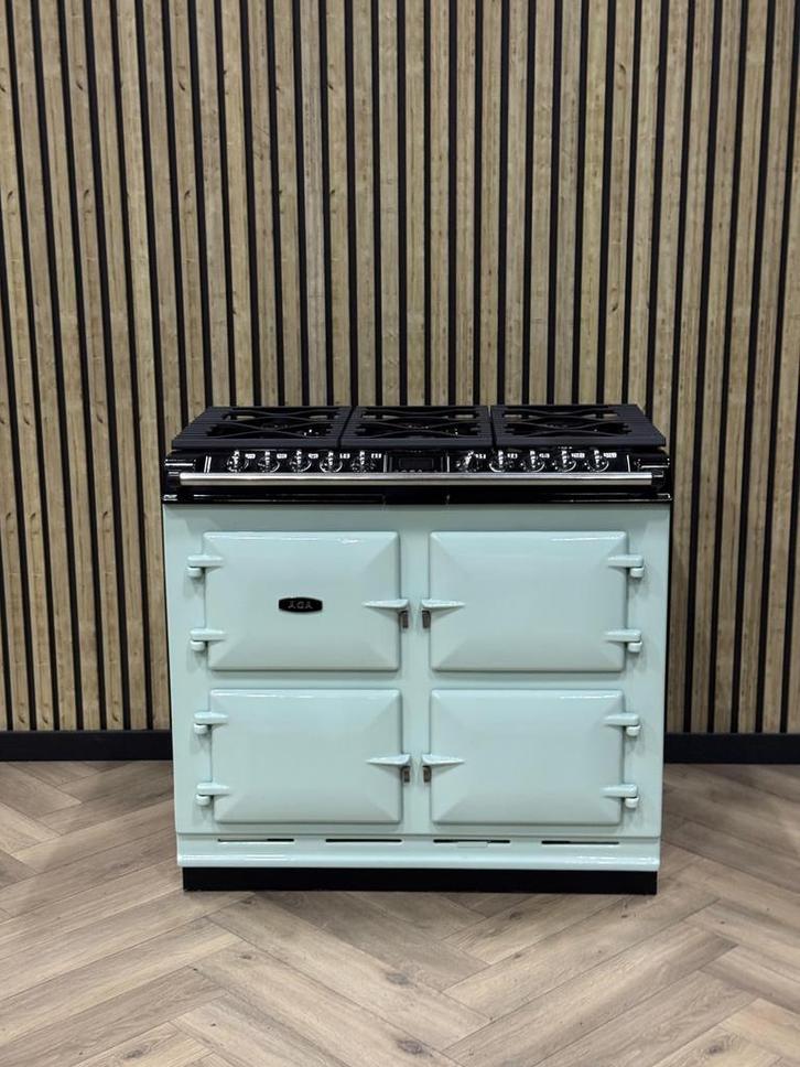 Prachtig Fornuis AGA Six Four Babyblauw 4 Ovens!, Elektronische apparatuur, Fornuizen, Gas, Grill, Ophalen of Verzenden