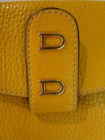 Delvaux pochette of avondtasje geel 