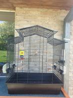 Cage à oiseaux noire, Animaux & Accessoires, Oiseaux | Cages & Volières, Comme neuf, Enlèvement ou Envoi, Cage à oiseaux