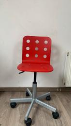 bureau stoel ikea, Maison & Meubles, Chaises de bureau, Comme neuf, Enlèvement, Rouge, Chaise boule