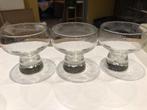 3 ijscoupes, Glas of Glazen, Ophalen of Verzenden, Overige stijlen, Glas